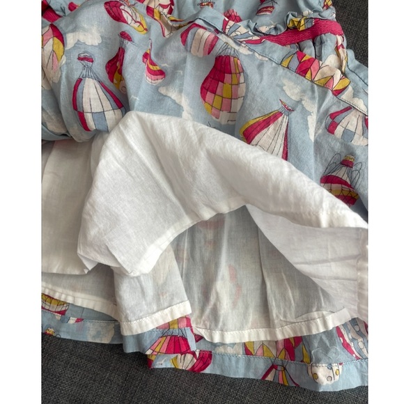 Baby Girl Hot Air Balloon Print Dress - Pink & Light Blue - Picture 3 of 6